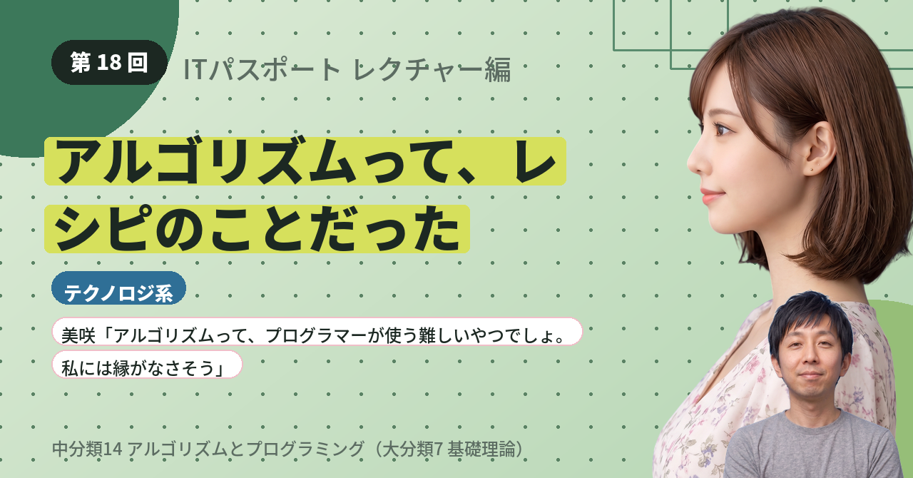 第18回　アルゴリズムって、レシピのことだった